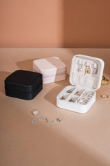 PU Leather Square Jewelry Box - Trendsi