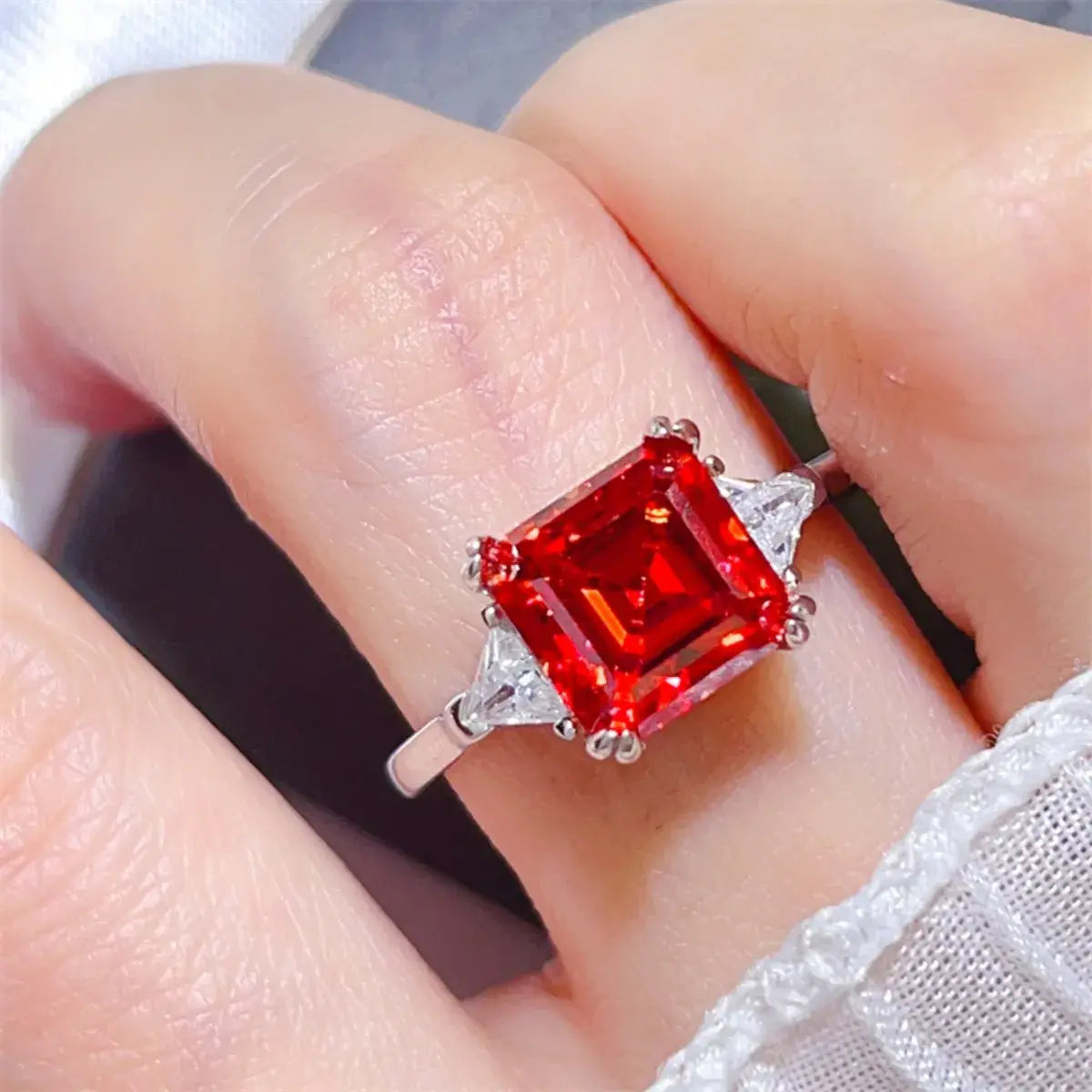 3 Carat Moissanite 925 Sterling Silver Ring - Trendsi - Flyclothing LLC