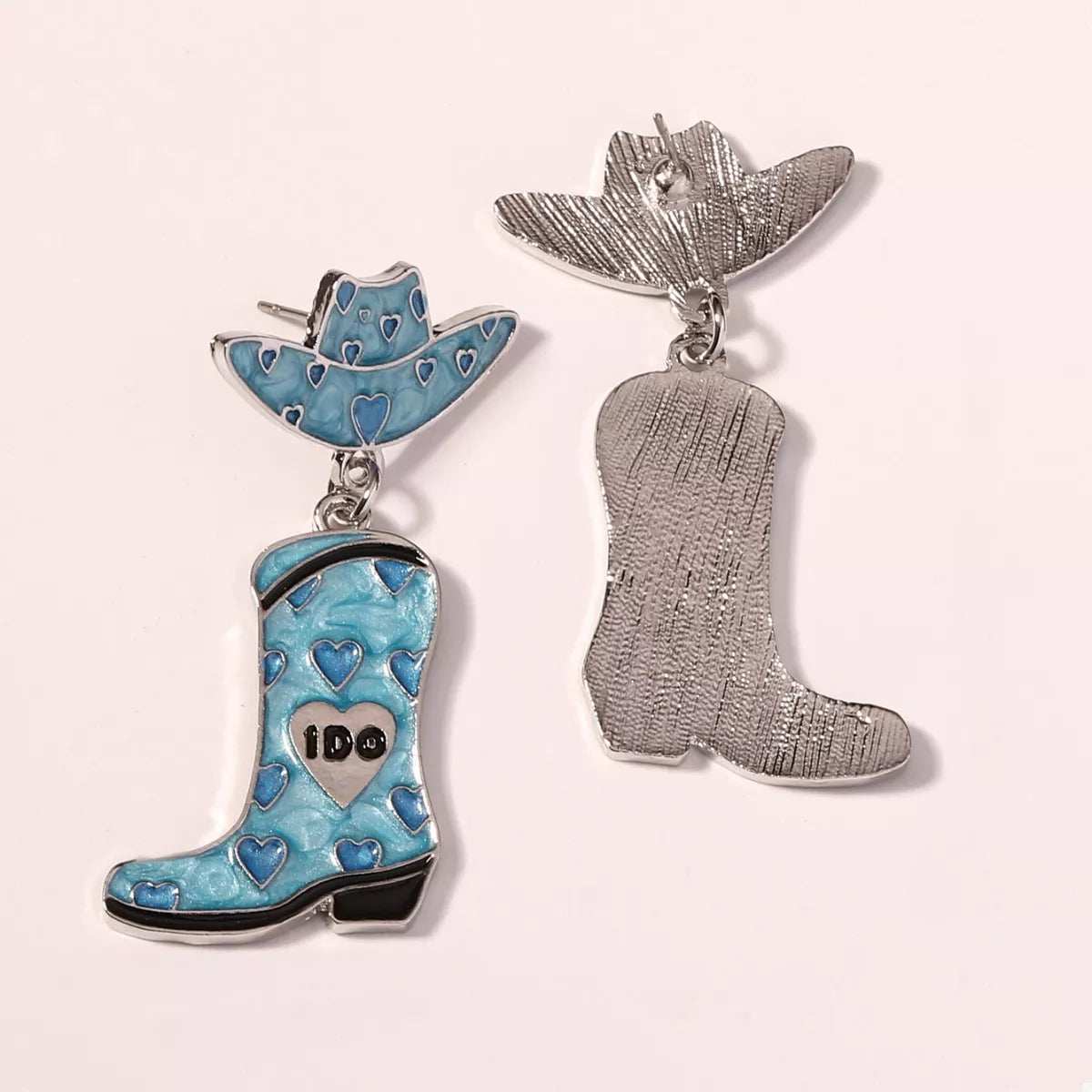 Cowgirl Hat and Boot Dangle Earrings - Trendsi - Flyclothing LLC