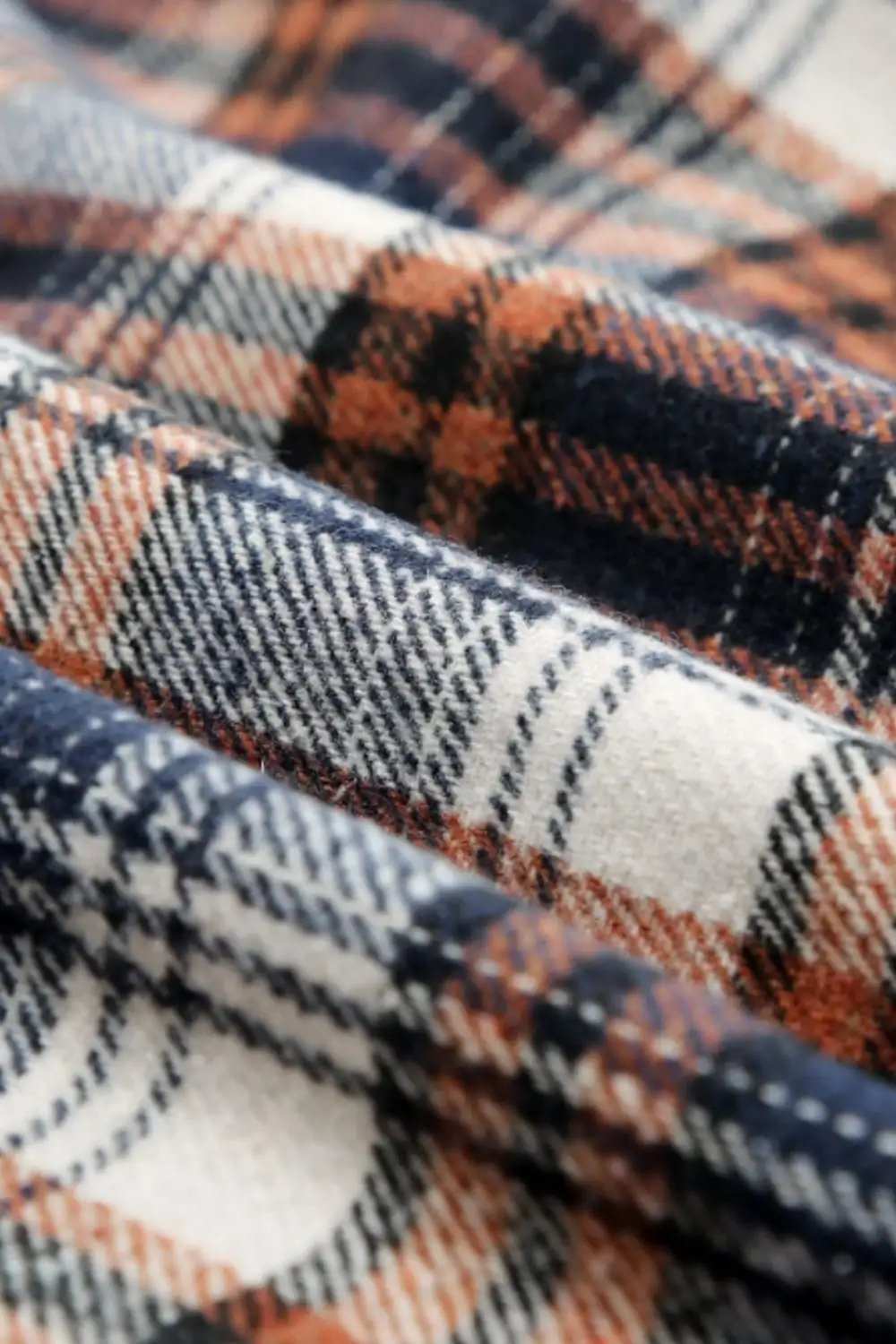 Plaid Button Up Long Sleeve Hooded Jacket - Trendsi - Flyclothing LLC