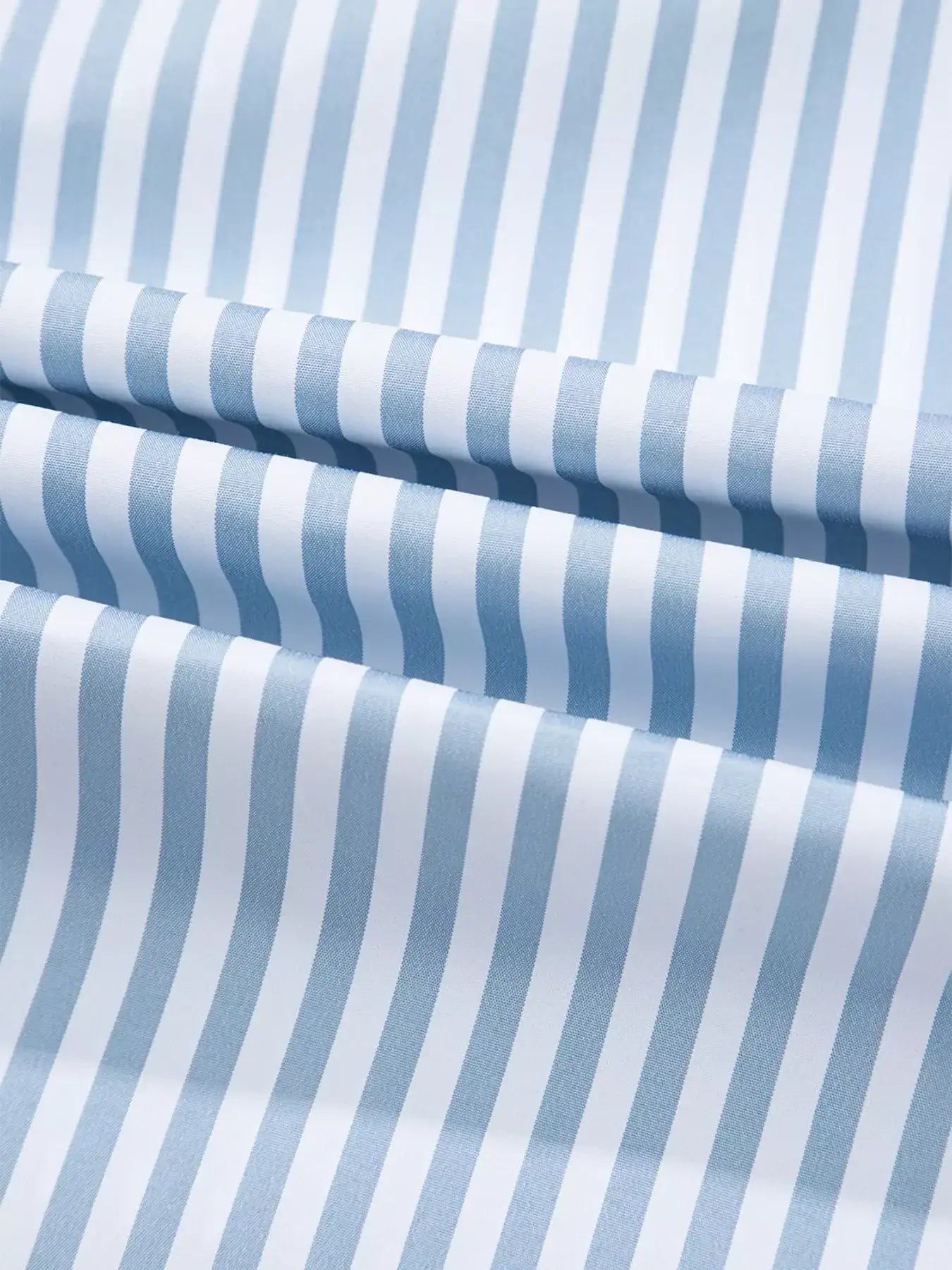 Stripe Shirred Detail Half Placket Collared Long Sleeve Shirt - Trendsi - Flyclothing LLC