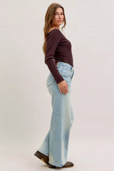 Judy Blue High Waist Column Straight Jeans - Trendsi - Flyclothing LLC