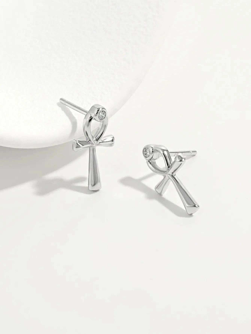 925 Sterling Silver Inland Zircon Earrings - Trendsi - Flyclothing LLC