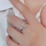 925 Sterling Silver Inlaid Zircon Ring - Trendsi - Flyclothing LLC