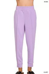 Zenana Scuba Mock Neck Sweatshirt and Joggers Set - Trendsi - Flyclothing LLC