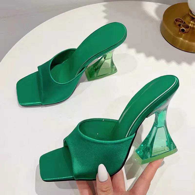 Open Toe High Heel Sandals - Trendsi - Flyclothing LLC