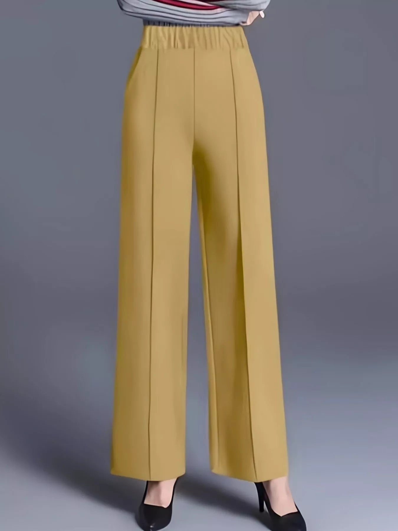 High Waist Wide Leg Pants - Trendsi - Flyclothing LLC