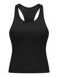Round Neck Racerback Active Tank - Trendsi - Flyclothing LLC
