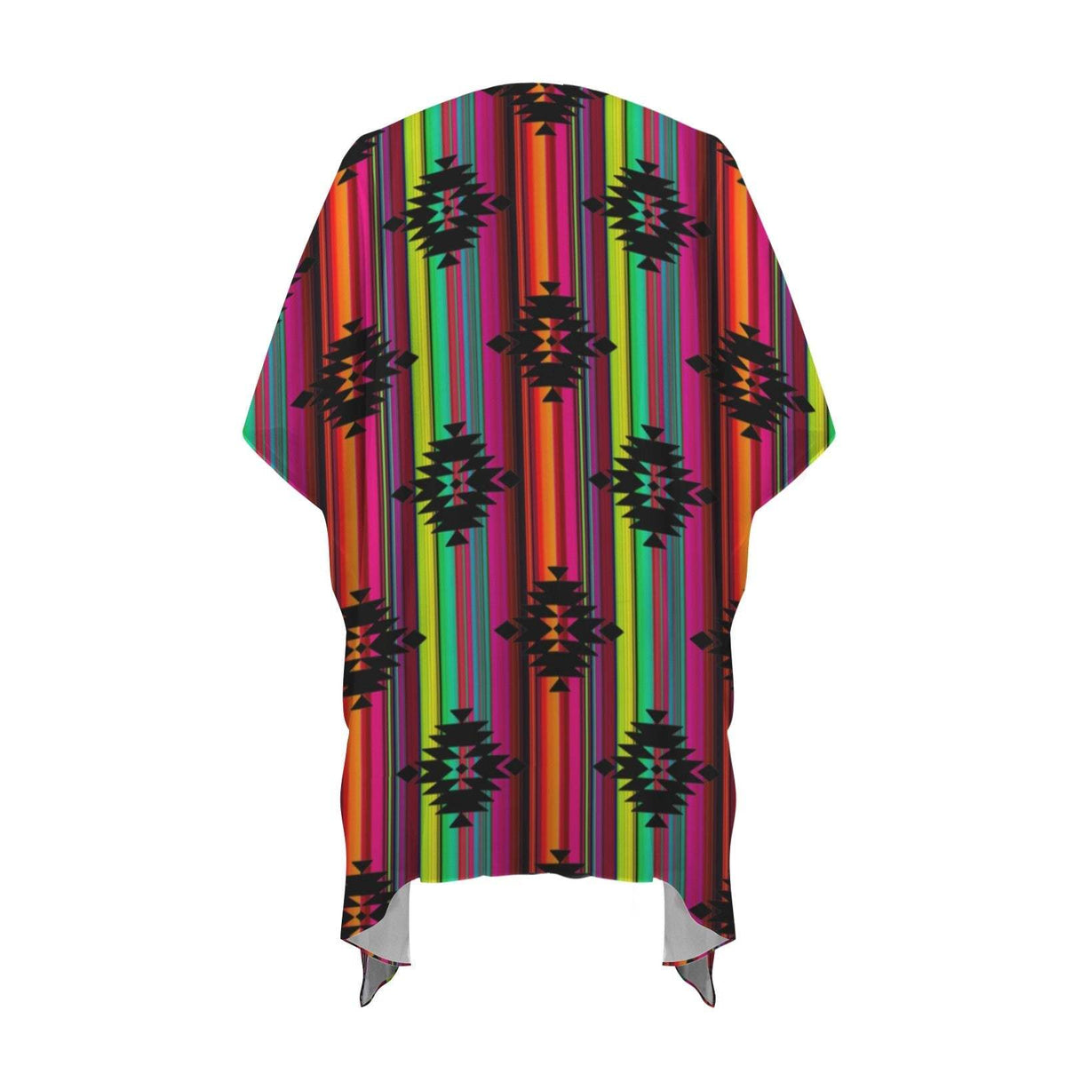 Baha Ranch Neon Aztec Duster Kimono Coverup Women's Long Cover Up - Baha Ranch Western Wear - Flyclothing LLC