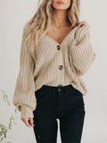 Button Up Long Sleeve Cardigan - Trendsi - Flyclothing LLC
