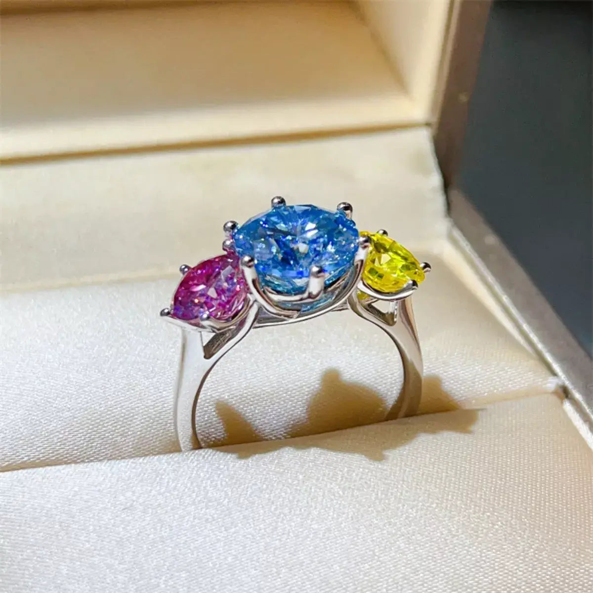 5 Carat Moissanite 925 Sterling Silver Ring - Trendsi - Flyclothing LLC