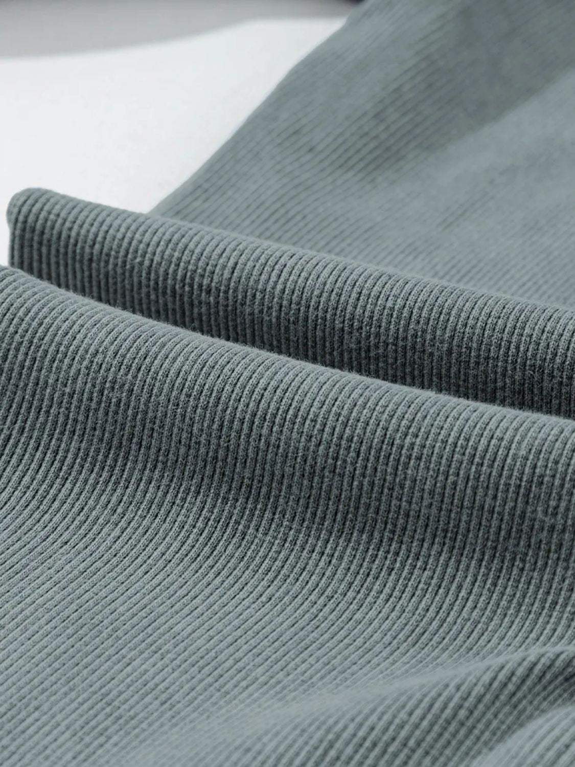 Ribbed Elastic Waist Leggings - Trendsi - Flyclothing LLC