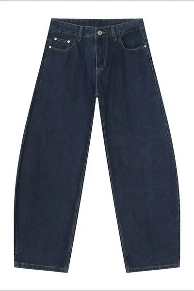 Wide Leg Jeans with Pockets - Trendsi - Flyclothing LLC