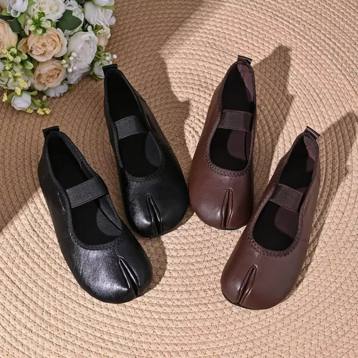 Split-Toe Slip-Ons - Trendsi - Flyclothing LLC