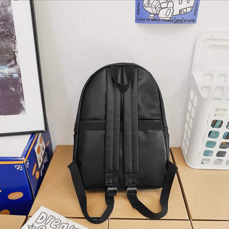 PU Leather Zip Backpack Bag - Trendsi - Flyclothing LLC