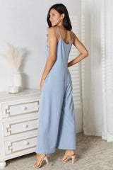 Basic Bae Full Size Spaghetti Strap V-Neck Jumpsuit - ShopBasicbae - Flyclothing LLC