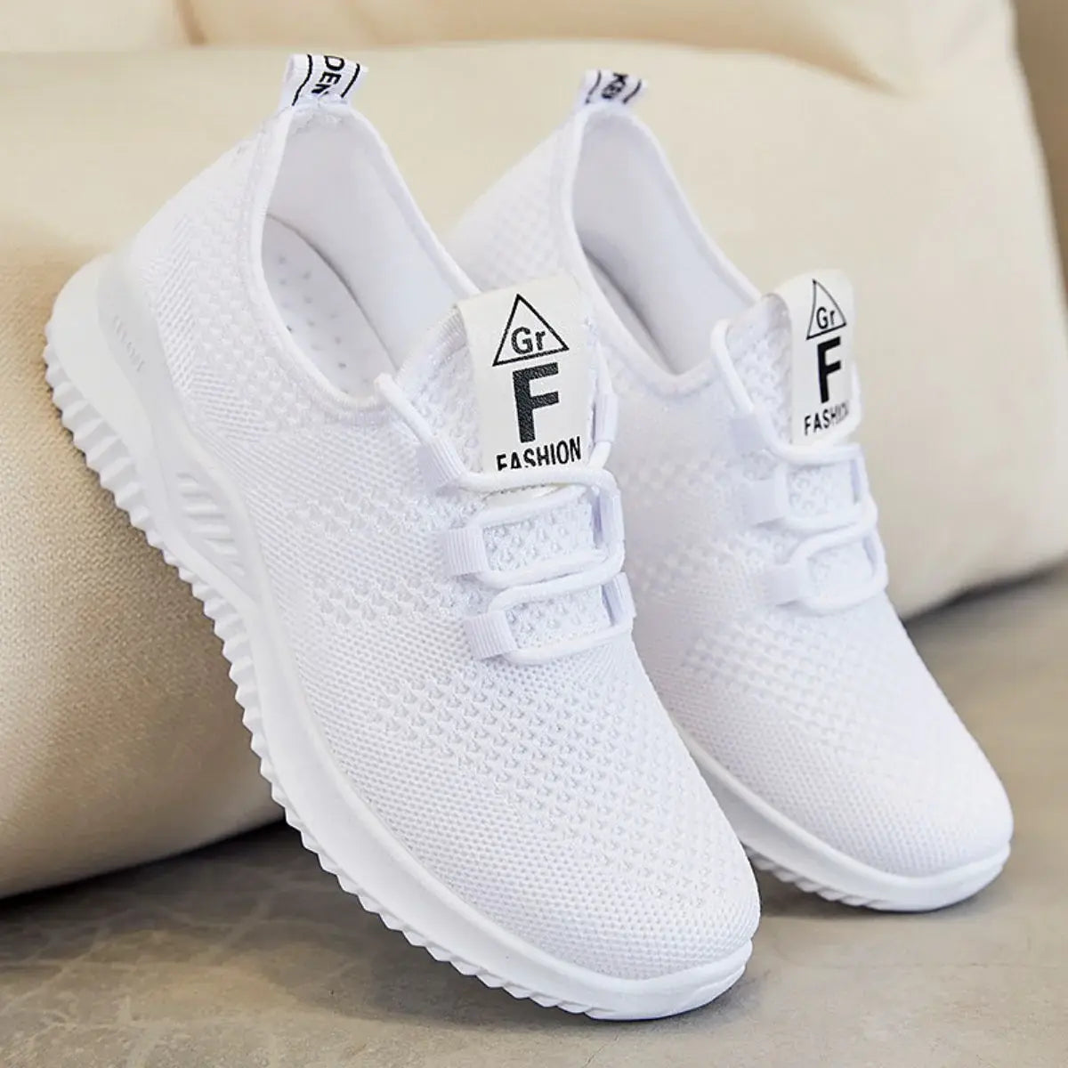 Breathable Mesh Lace Up Athletic - Trendsi - Flyclothing LLC