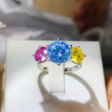 5 Carat Moissanite 925 Sterling Silver Ring - Trendsi - Flyclothing LLC