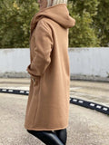 Full Size Asymmetrical Zip-Up Hooded Fleece Outerwear Plus Size - Trendsi - Flyclothing LLC