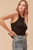 Aemi + Co Lightweight Ribbed Tank - Trendsi - Flyclothing LLC