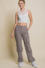 Love Tree Round Neck Ribbed Cropped Mesh Tank - Trendsi