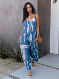 V-Neck Spaghetti Strap Jumpsuit - Trendsi