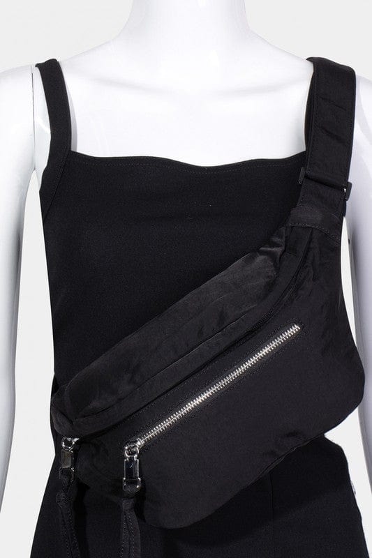 Fame Multi Pocket Nylon Crossbody Bag - Trendsi