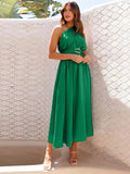 Single Shoulder Midi Dress - Trendsi