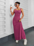 Ribbed Maxi Tank Dress - Trendsi - Flyclothing LLC