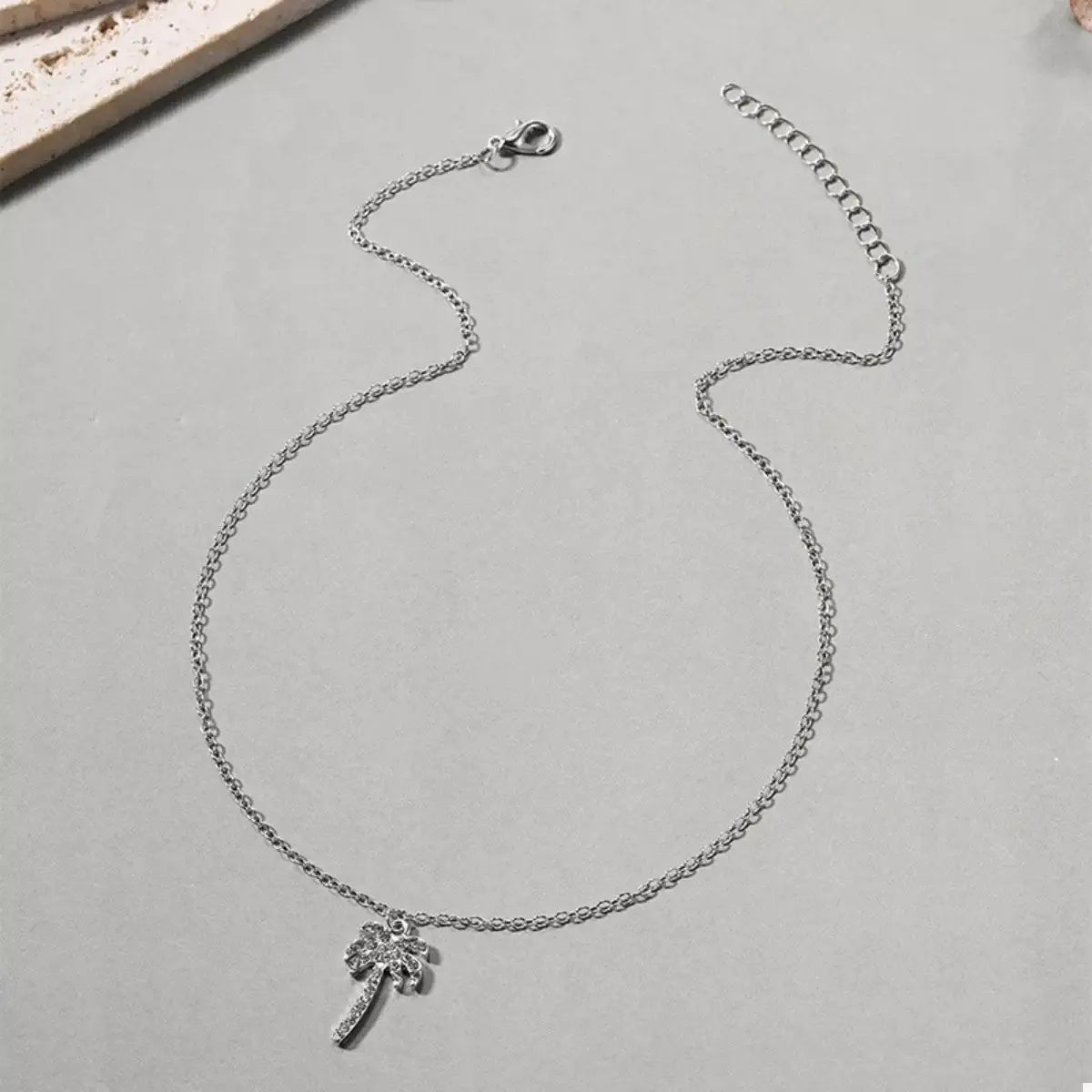 Palm Tree Pendant Necklace - Trendsi - Flyclothing LLC