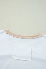 Color Block Patchwork Side Split Tunic T Shirt - Trendsi - Flyclothing LLC