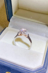 2 Carat Moissanite 925 Sterling Silver Ring - Trendsi - Flyclothing LLC