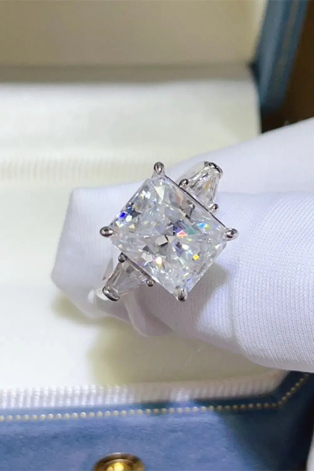 5 Carat Moissanite 925 Sterling Silver Ring - Trendsi - Flyclothing LLC