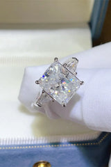 5 Carat Moissanite 925 Sterling Silver Ring - Trendsi - Flyclothing LLC