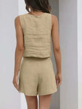 Square Neck Tank and Shorts Set - Trendsi