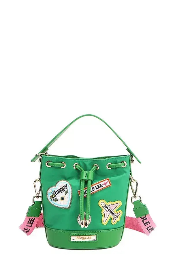 Nicole Lee USA Color Patch Bucket Bag - Trendsi - Flyclothing LLC