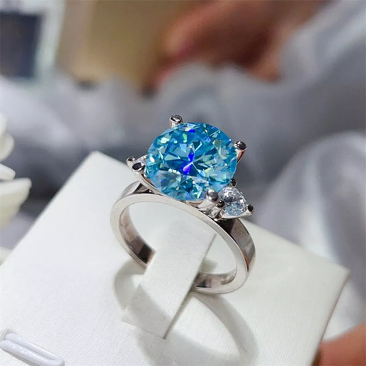 5 Carat Moissanite 925 Sterling Silver Ring - Trendsi - Flyclothing LLC