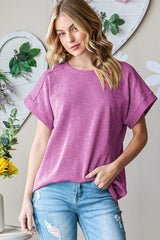 Heimish Full Size Short Sleeve Round Neck T-Shirt - Trendsi - Flyclothing LLC