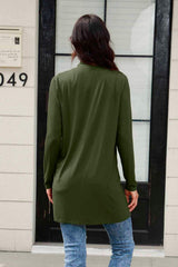 Basic Bae Full Size Open Front Long Sleeve Cardigan with Pockets - ShopBasicbae - Flyclothing LLC