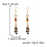 Halloween Skull Beaded Drop Earrings - Trendsi - Flyclothing LLC