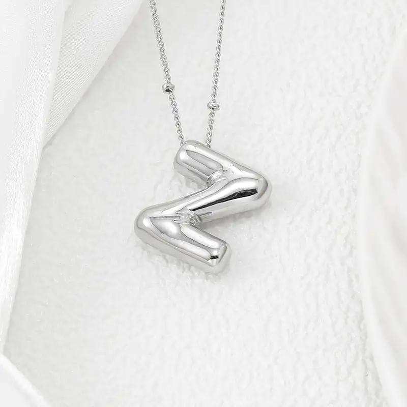 Copper Bubble Letter Pendant Necklace - Trendsi - Flyclothing LLC