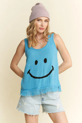 Jade By Jane Smiley Fringe Tank Top - Trendsi - Flyclothing LLC