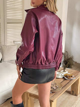 Zip Up Long Sleeve Jacket - Trendsi - Flyclothing LLC