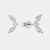 Moissanite 925 Sterling Silver Stud Earrings - Trendsi - Flyclothing LLC