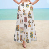 Baha Ranch Vintage Cowboy Collage Beach Coverup Skirt