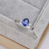 925 Sterling Silver Oval Ring - Trendsi - Flyclothing LLC