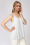 Basic Bae Bamboo Scoop Neck Double Spaghetti Straps Cami - Trendsi - Flyclothing LLC