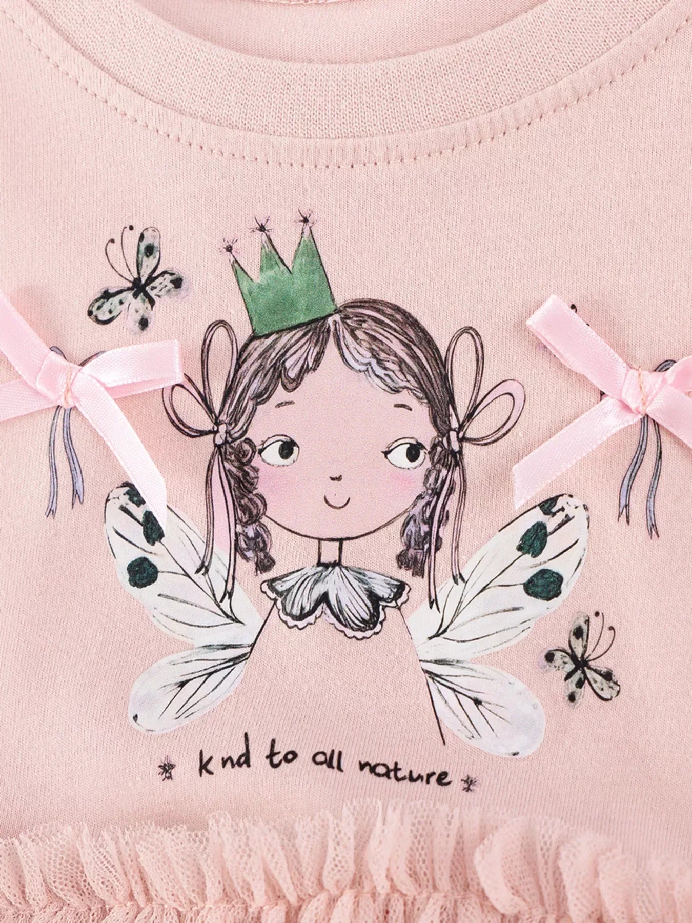 Children's Short Sleeve Tulle Layered Dress - Trendsi - Flyclothing LLC