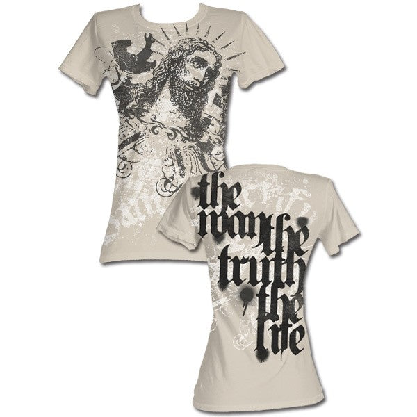 Sanctify Friendly Face Womens Tee - Sanctify Clothing - Flyclothing LLC