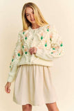 Davi & Dani Floral Pattern Button Down Cardigan - Trendsi